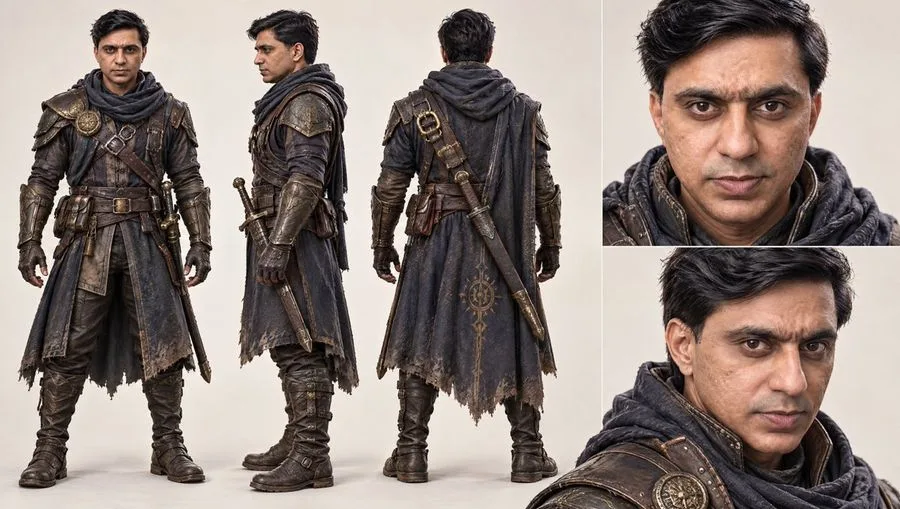 Aaa Game Character Sheet, AI generated image