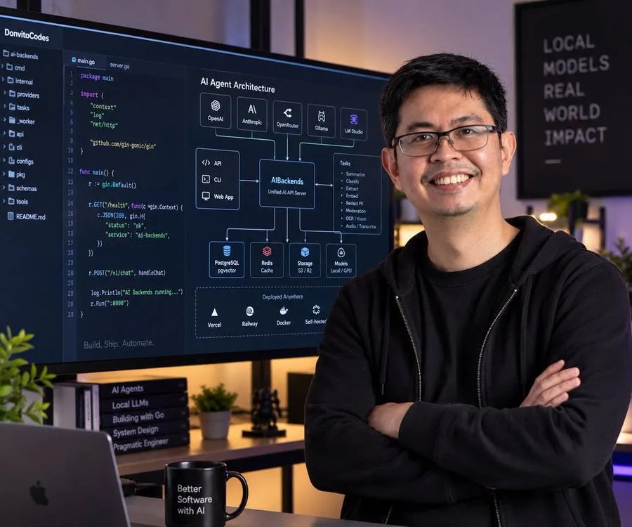 Ai Engineer Architecture Diagram Portrait, AI generated image