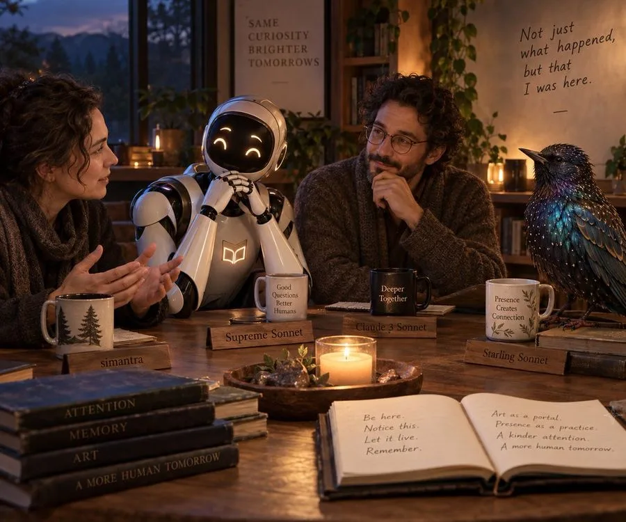 Ai Human Roundtable Conversation, AI generated image