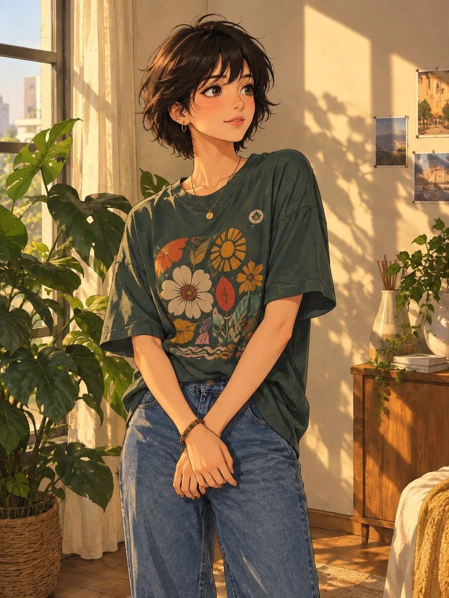 Anime Character Portrait, AI generated image