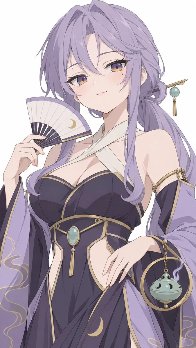 Anime Girl Character Design, AI generated image