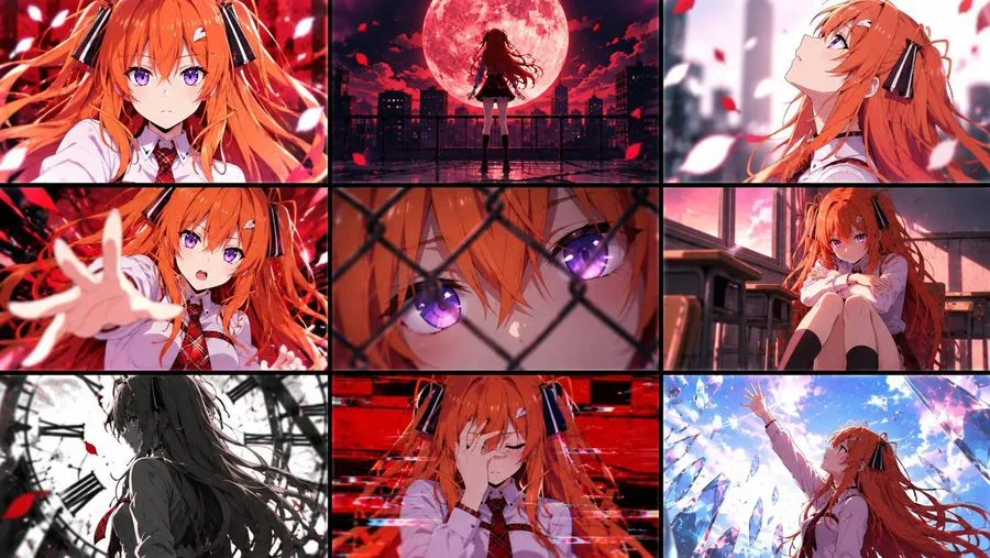 Anime Heroine Collage, AI generated image