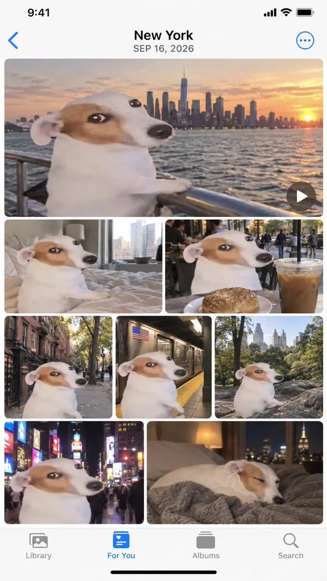 Apple Photos Ui Mockup Nyc, AI generated image