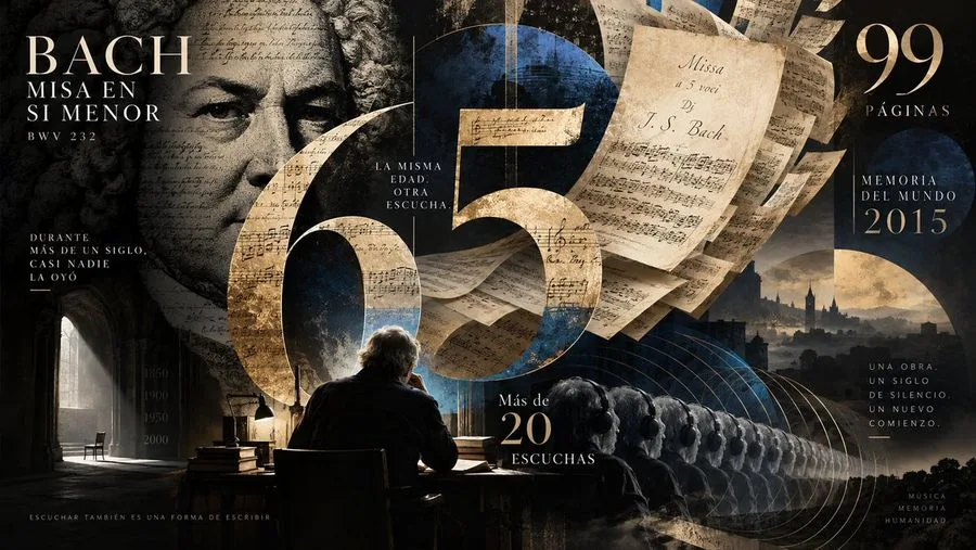 Bach Mass B Minor Poster, AI generated image