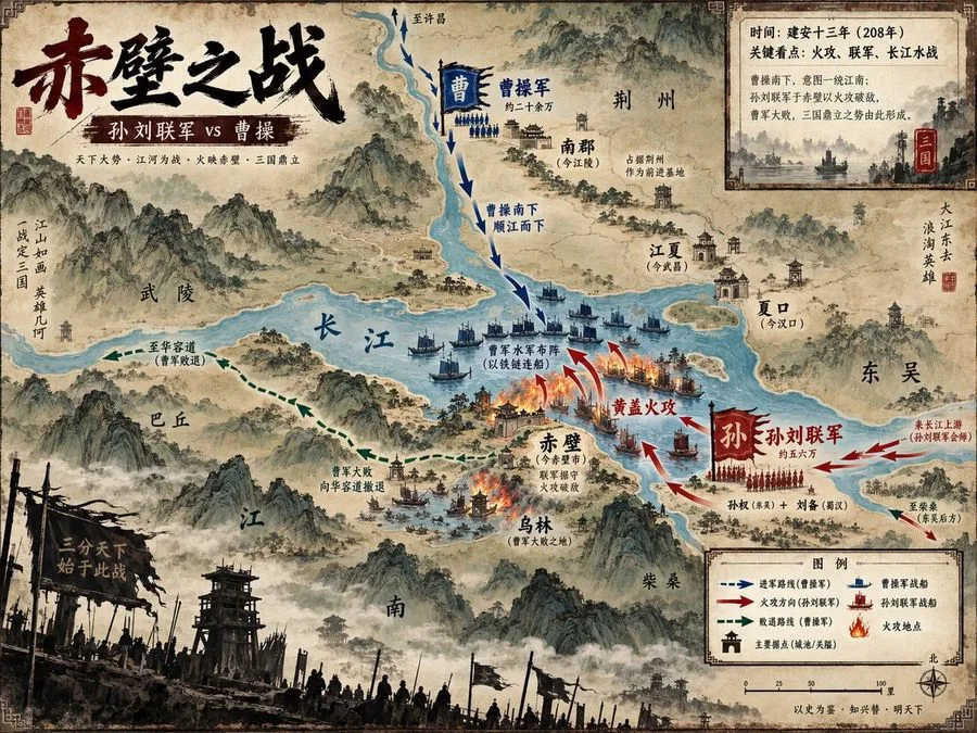 Battle Red Cliffs Map, AI generated image