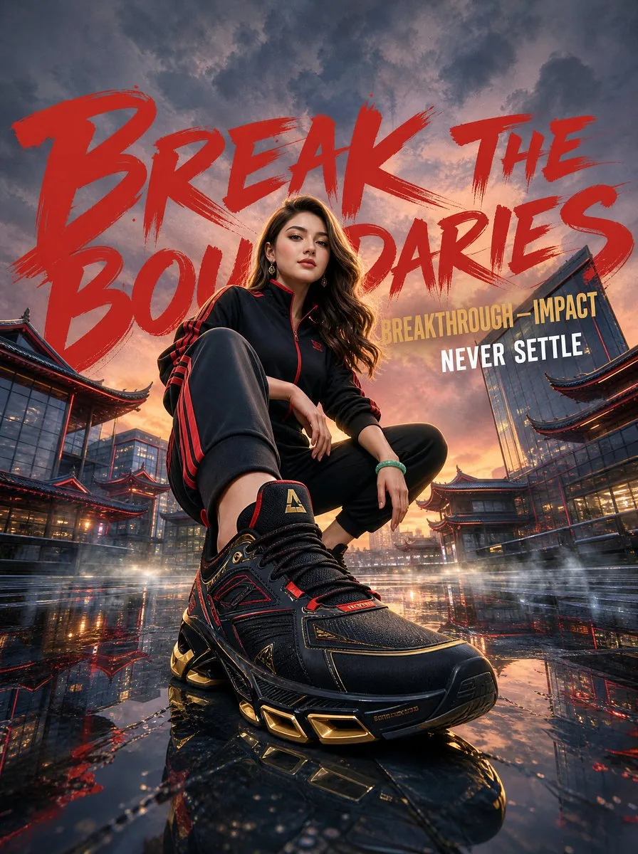 Break The Boundaries Sports Poster, AI generated image