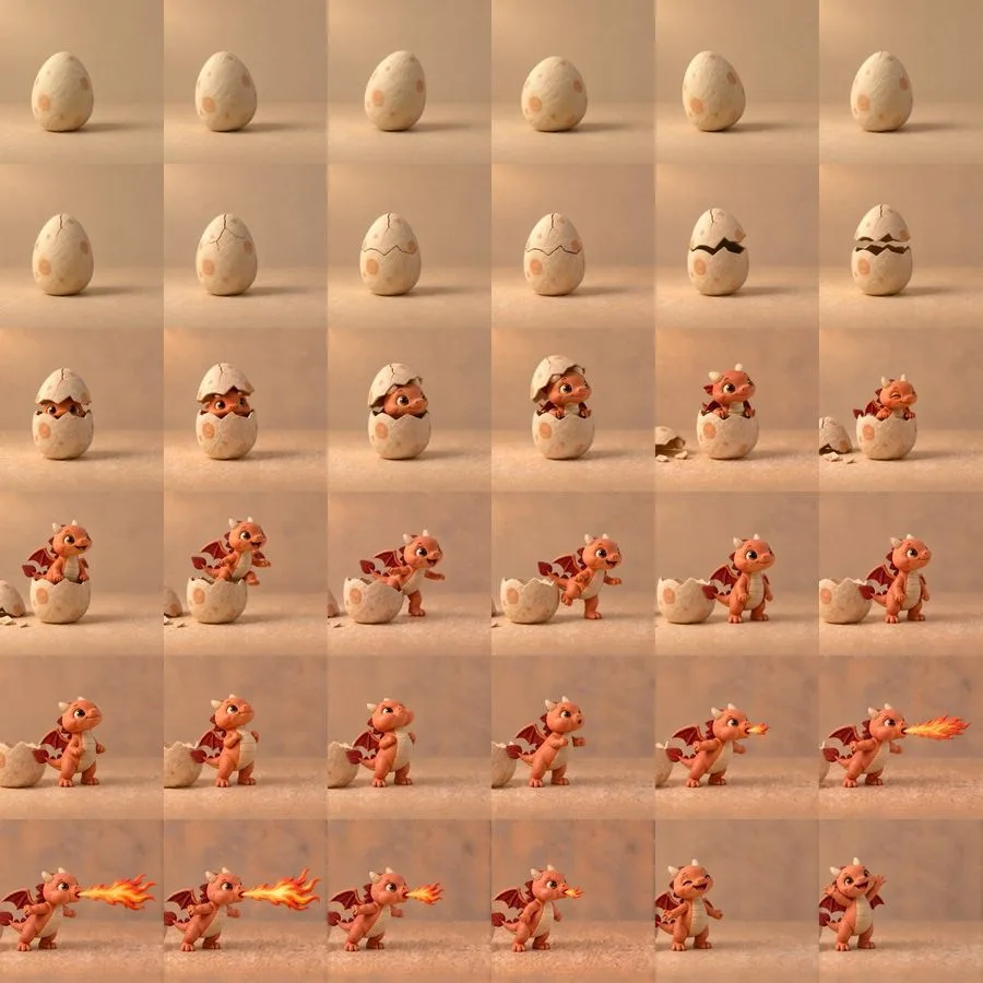 Claymation Stop Motion, AI generated image