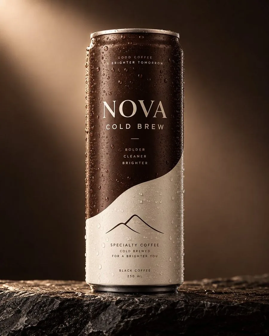 Cold Brew Can Poster, AI generated image