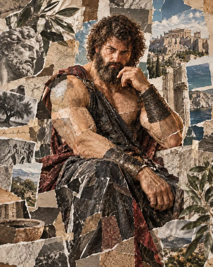 Collage Photo Effect, AI generated image