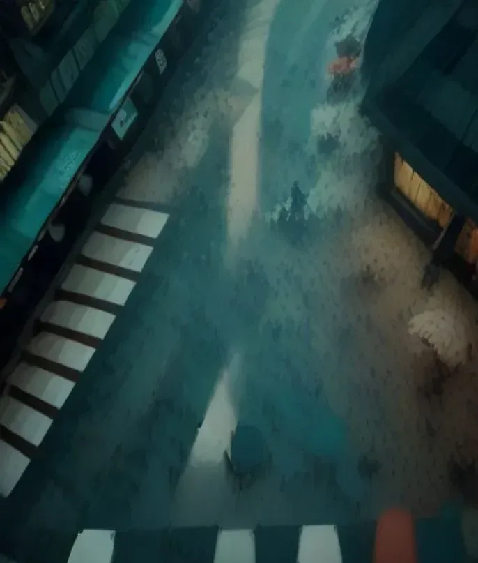 Crosswalk Ballet, AI generated image