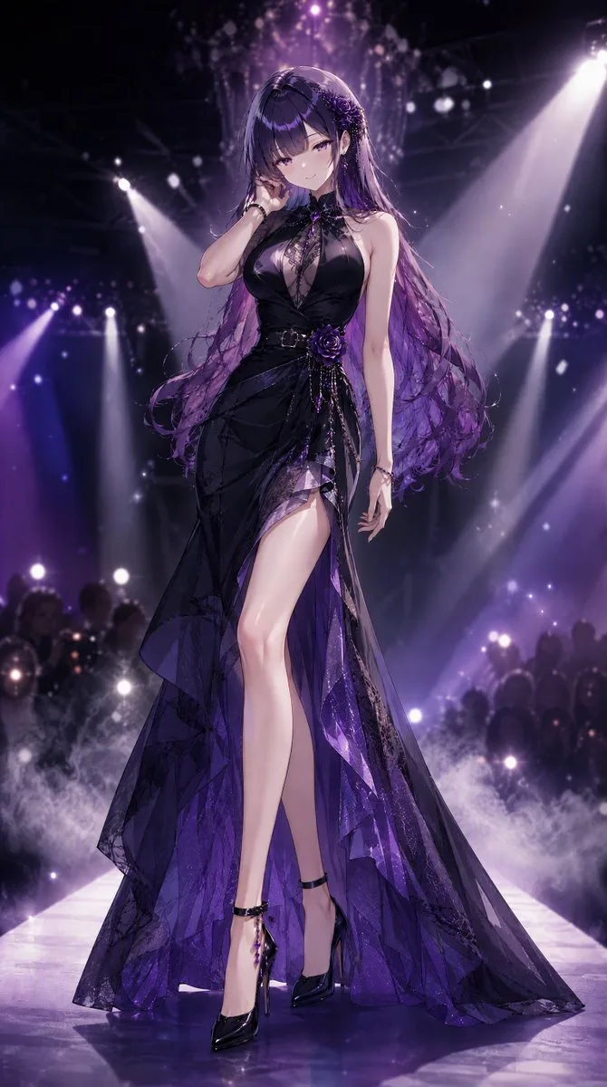 Fashion Show Model, AI generated image