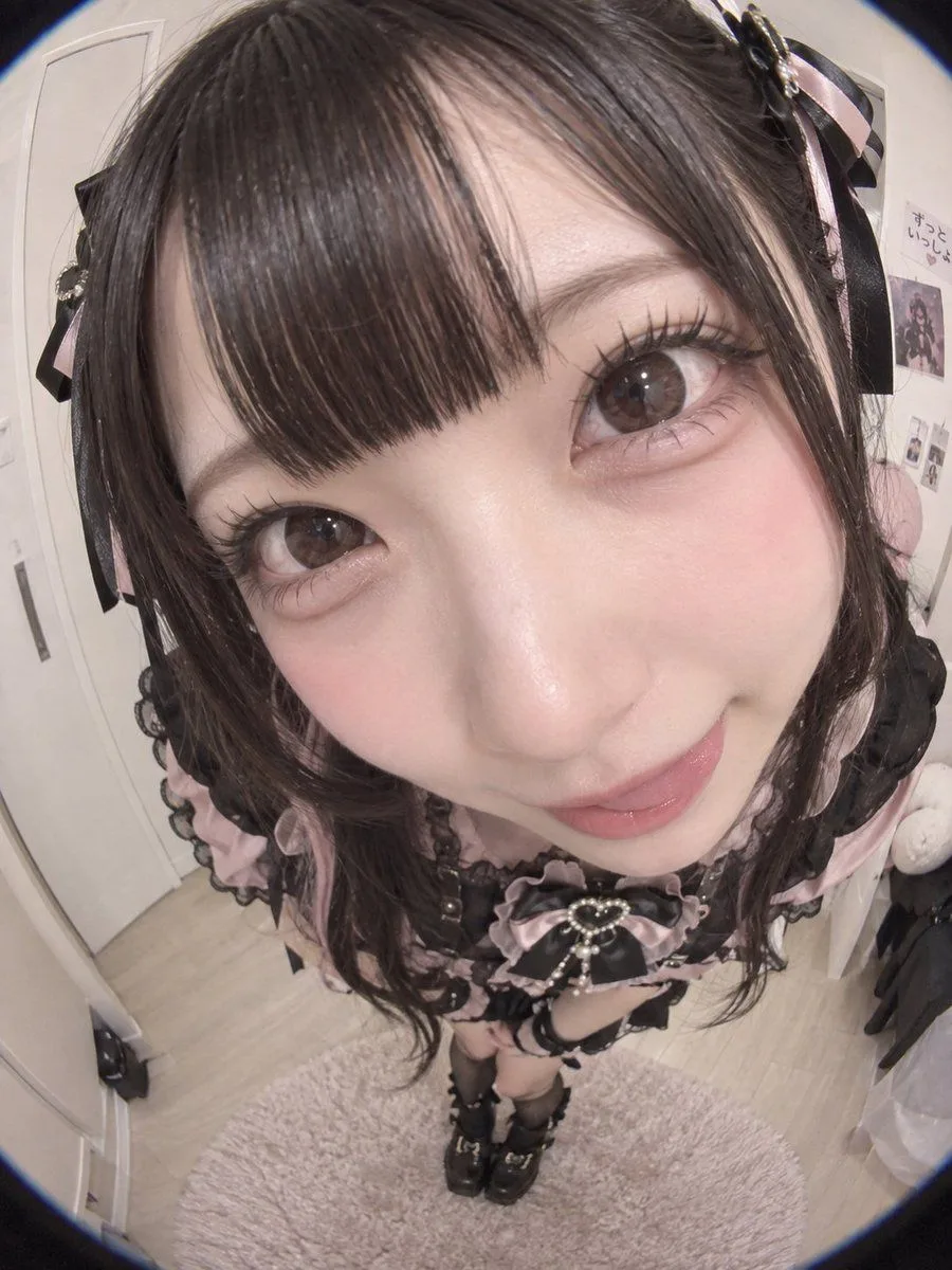 Fisheye Lolita Selfie, AI generated image