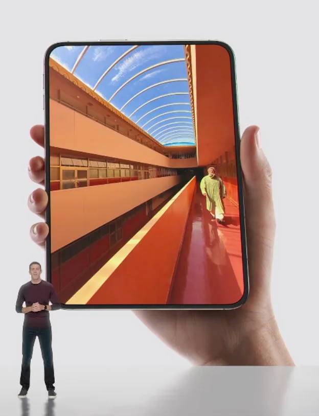 Foldable Phone Portal Scene, AI generated image