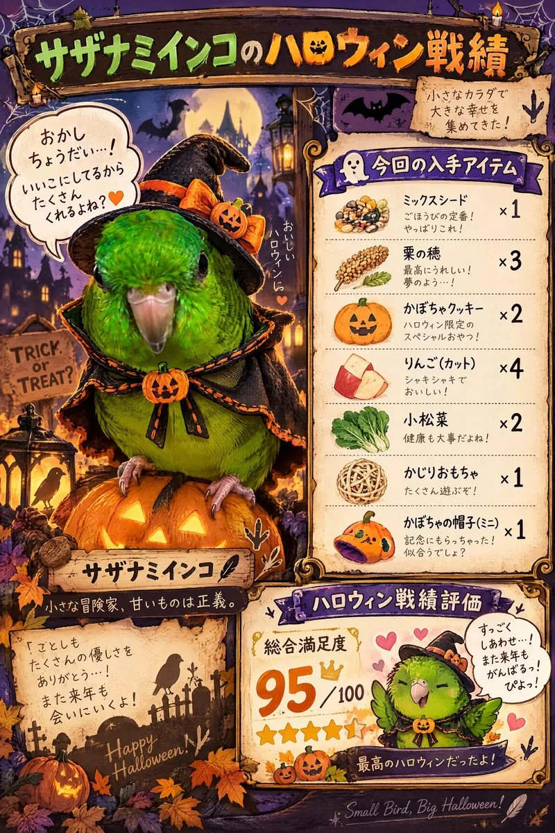 Halloween Loot List, AI generated image