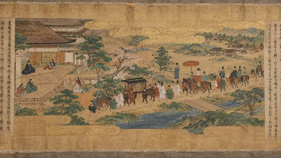 Heian Procession Emaki, AI generated image