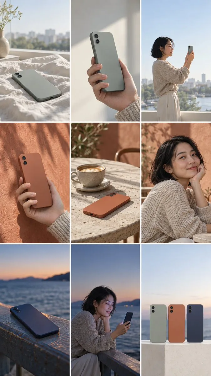 Hibi Phone Lifestyle Grid, AI generated image