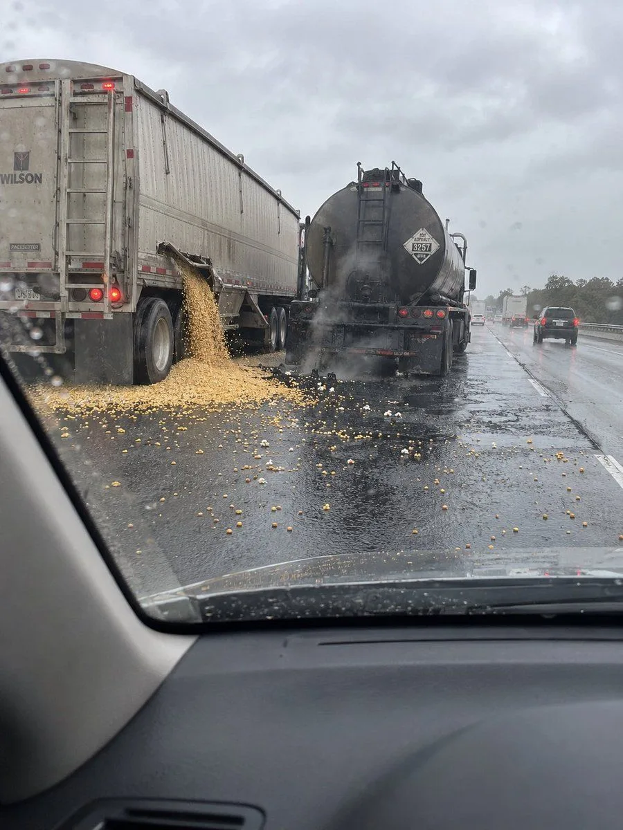 Highway Accident Frame, AI generated image