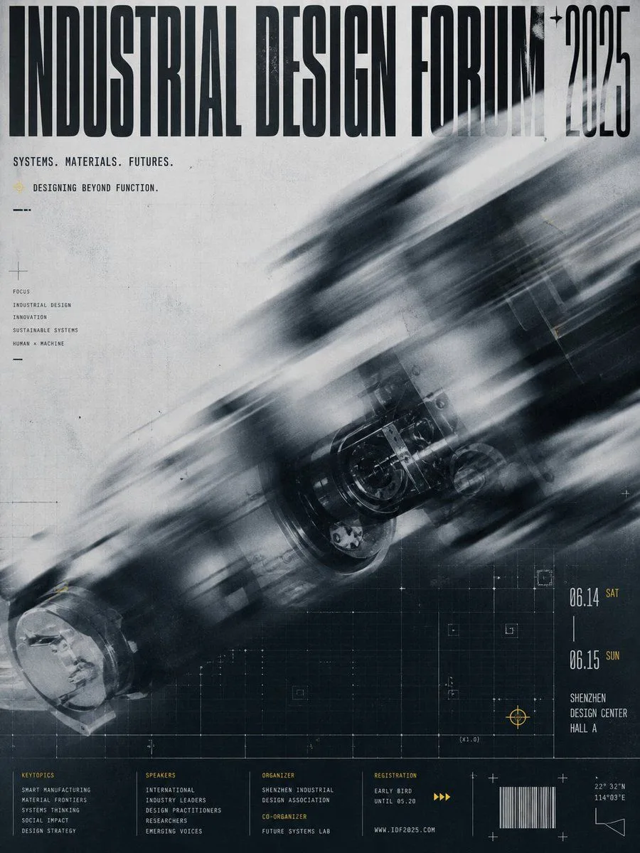 Industrial Design Poster, AI generated image