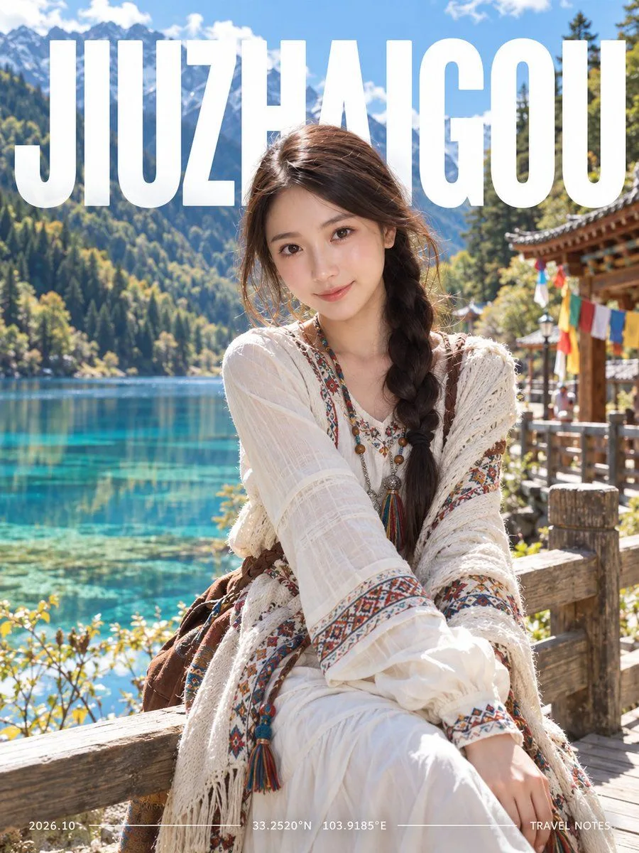 Kyoto Travel Magazine Cover, AI generated image
