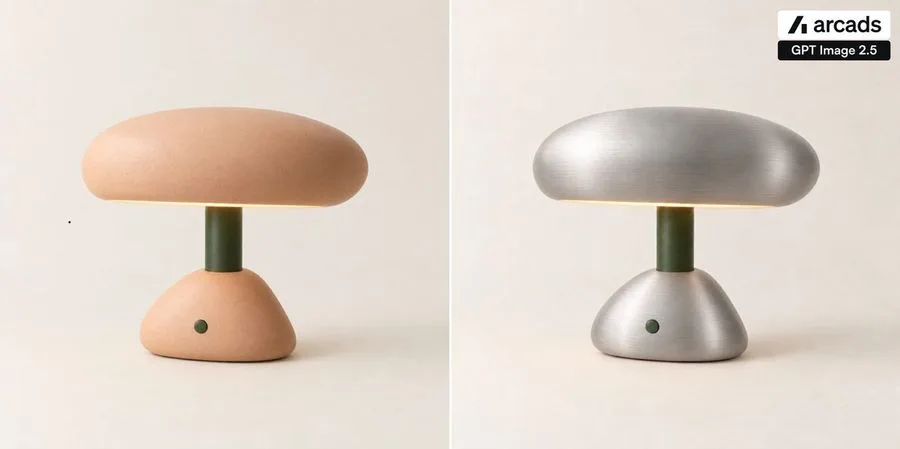 Lamp Material Edit, AI generated image