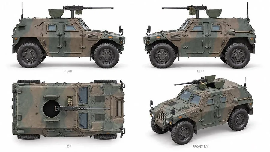 Lav 25 M2 Machine Gun, AI generated image