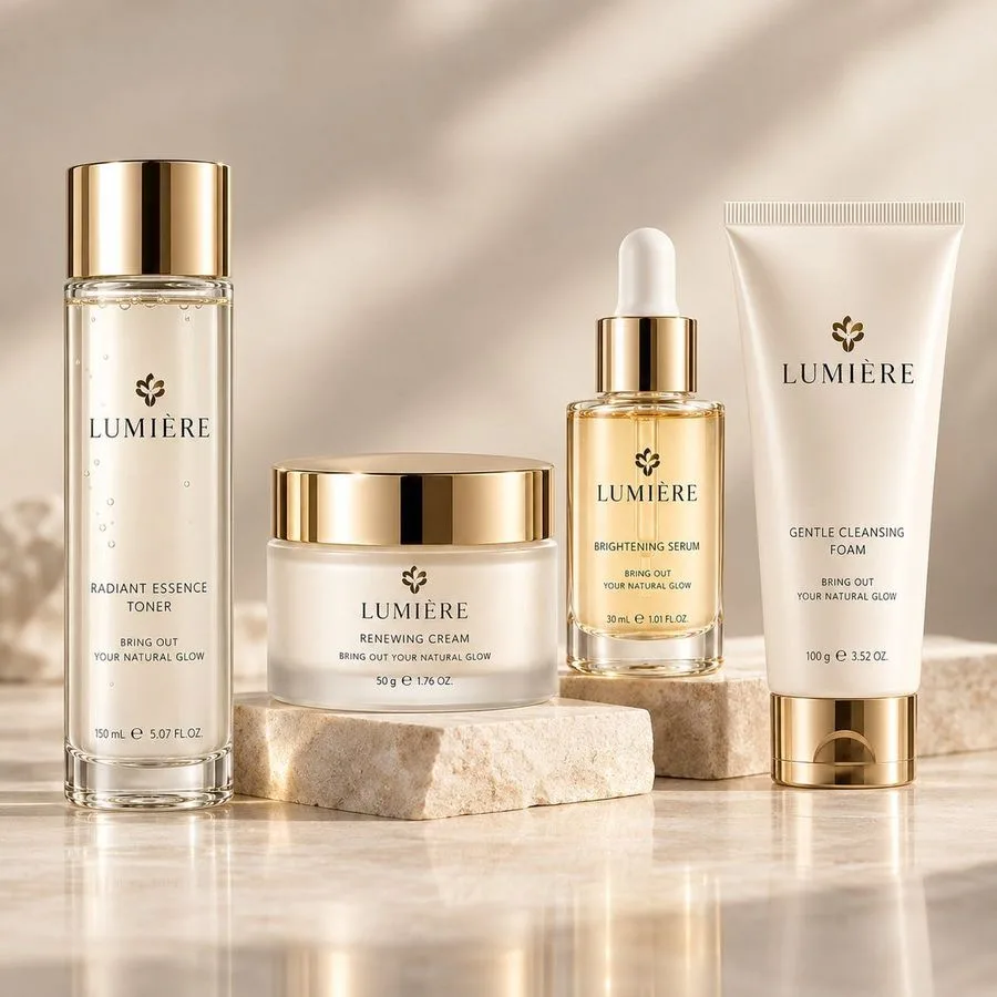 Luxury Skincare Product Shot, AI generated image