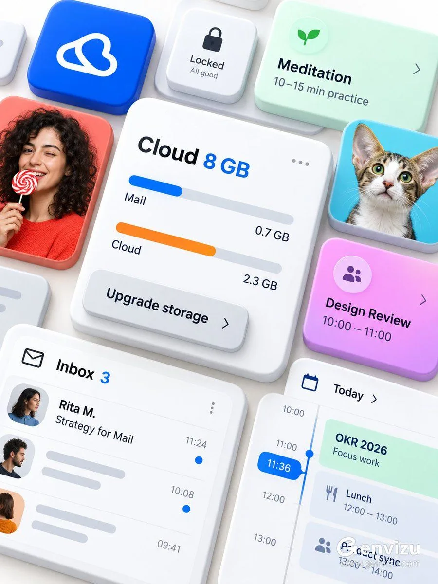Microsoft 365 Ui Mockup, AI generated image