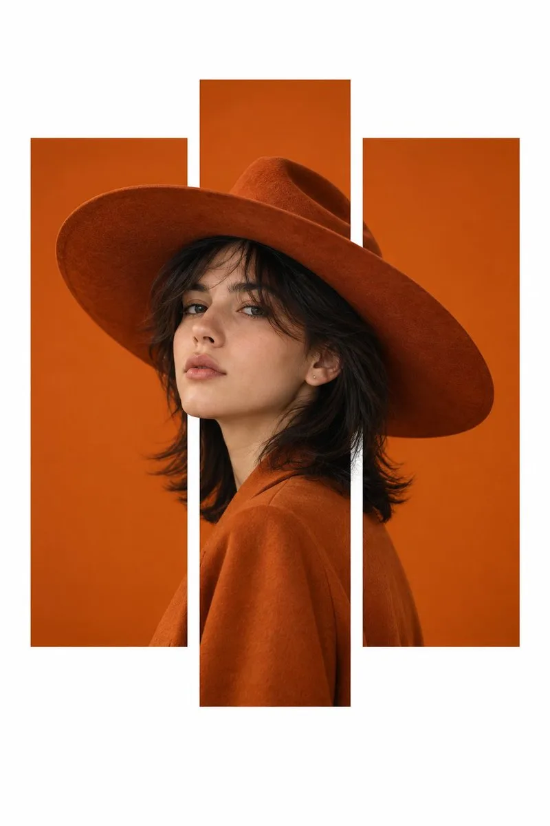 Minimalist Fashion Editorial Poster, AI generated image