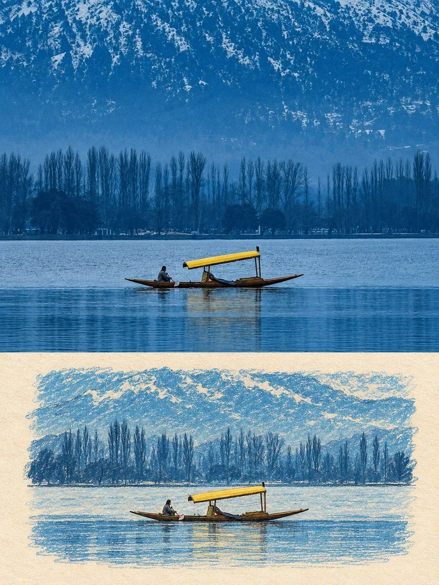 Naive Editorial Memory Card, AI generated image