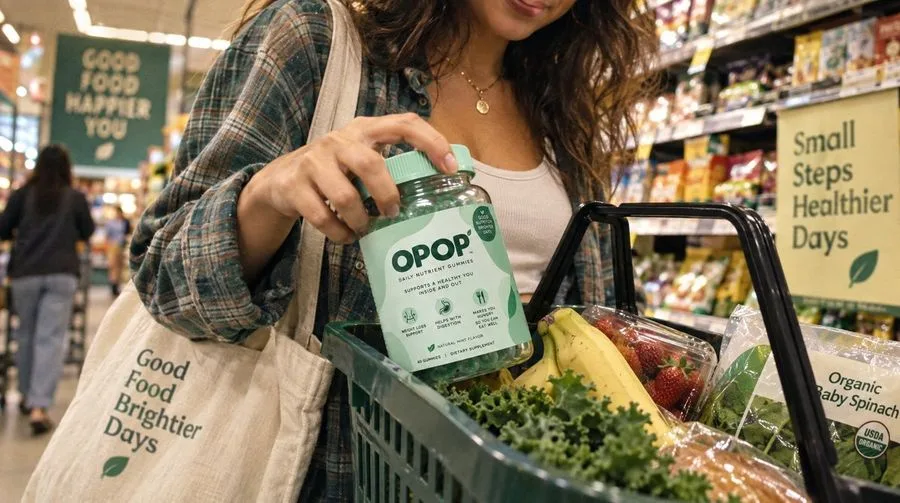 Natural Foods Store Shopper, AI generated image