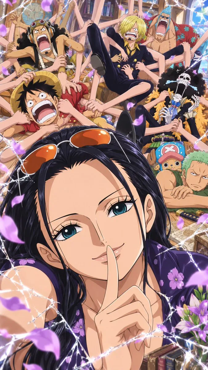 Nico Robin Selfie One Piece, AI generated image