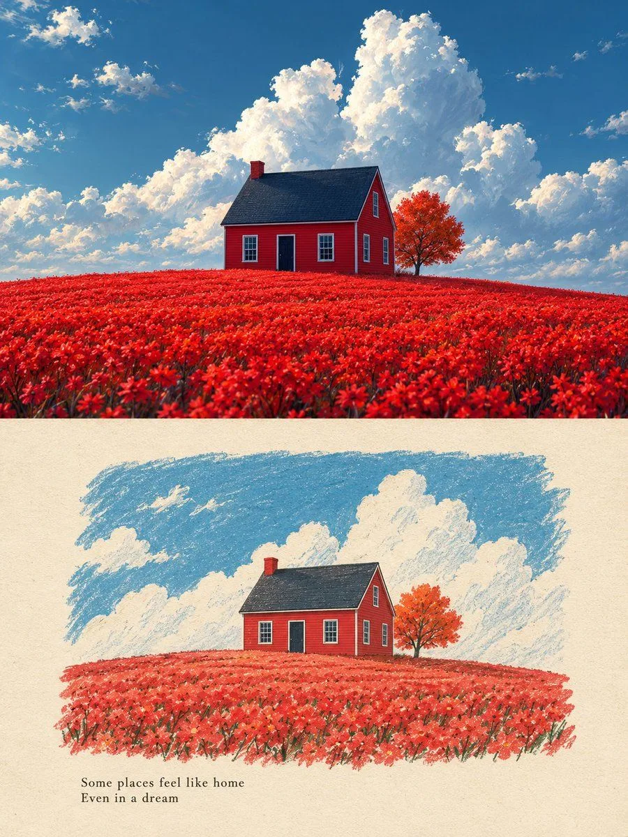 Photo To Illustration Memory Card, AI generated image