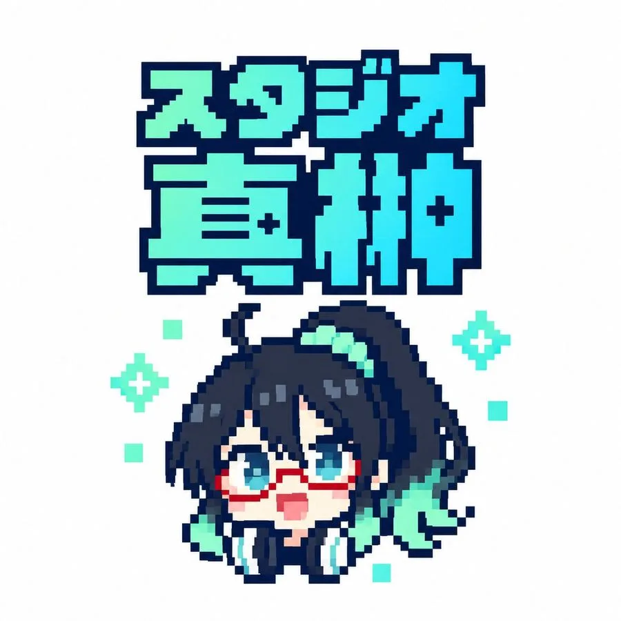 Pixel Art Studio Logo, AI generated image