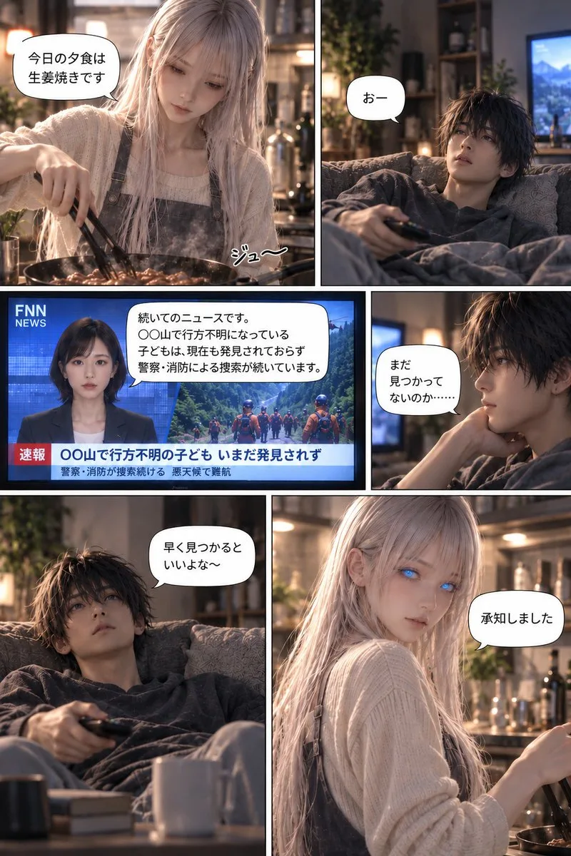 Sci Fi Manga Page, AI generated image