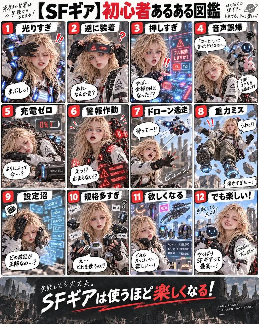 Sf Gear Beginner Mistakes Infographic, AI generated image