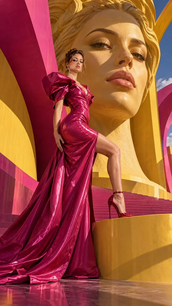 Surreal High Fashion Json, AI generated image