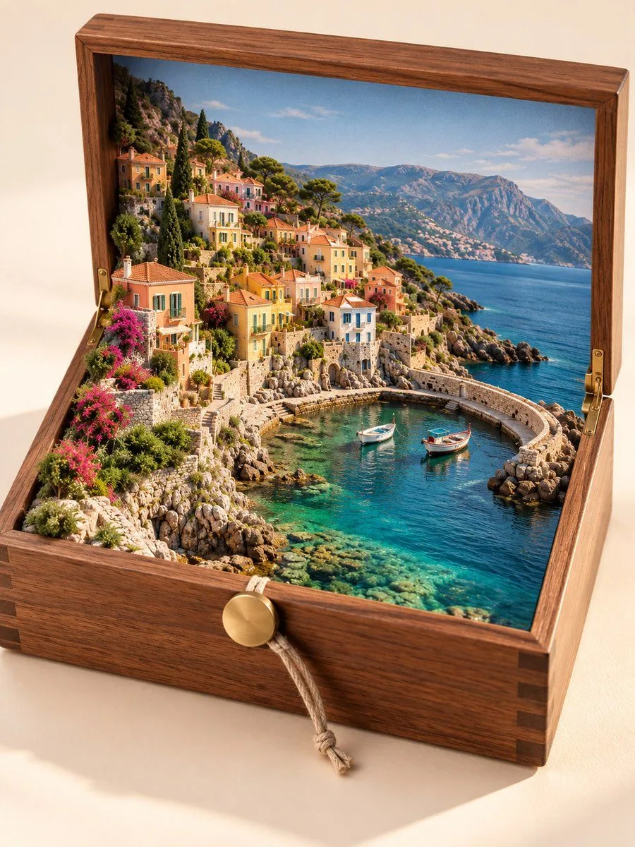 Travel Memory Box Photo, AI generated image