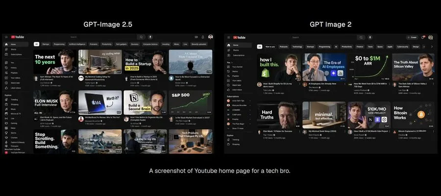 Youtube Tech Bro Comparison, AI generated image